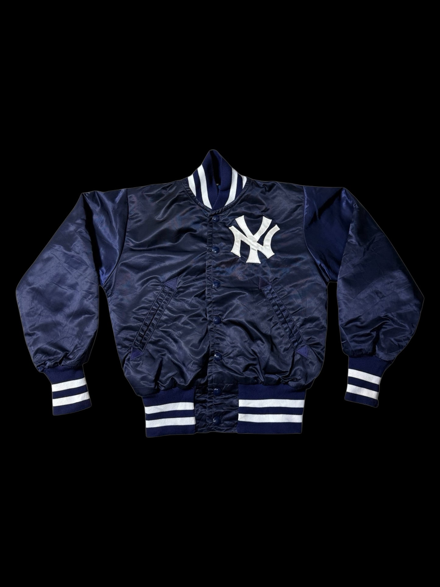 Vintage 1980s-90s New York Yankees Satin Varsity Jacket