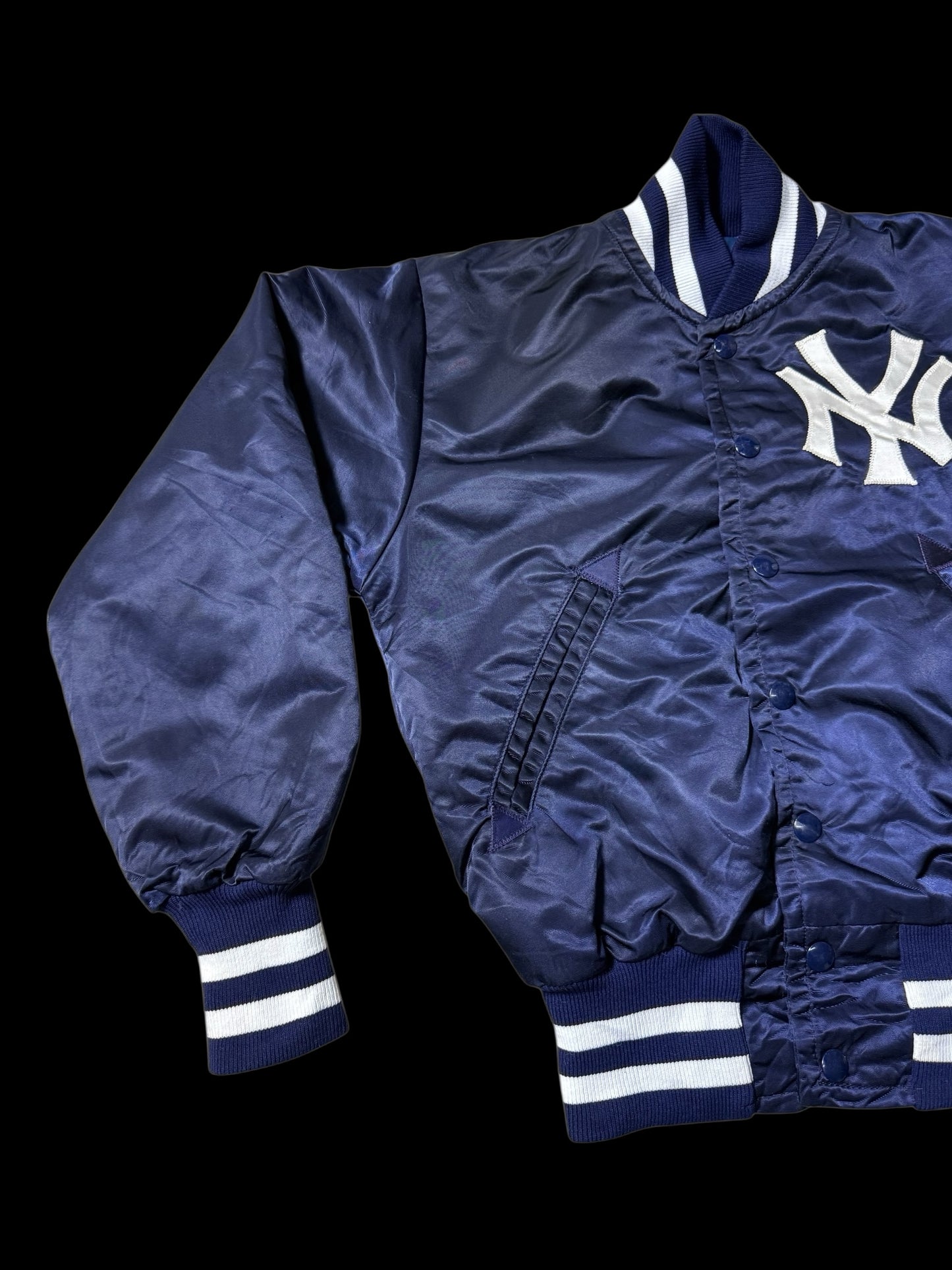 Vintage 1980s-90s New York Yankees Satin Varsity Jacket