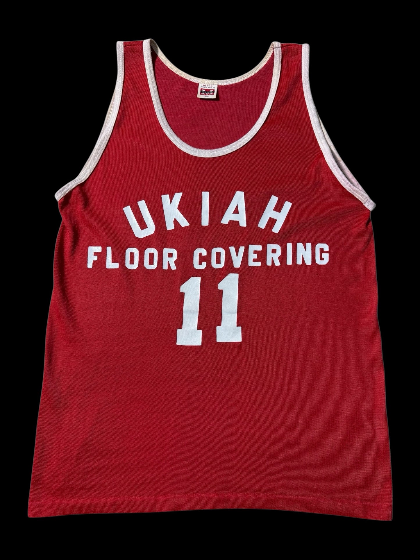 Vintage 1960s Mason Ukiah Floor Covering Basketball Jersey