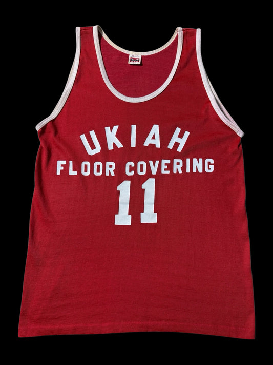 Vintage 1960s Mason Ukiah Floor Covering Basketball Jersey