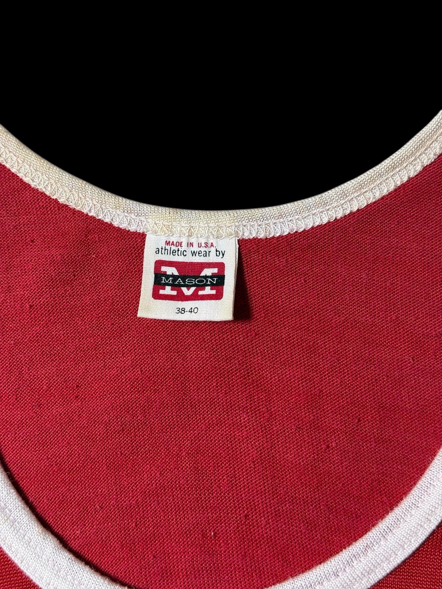 Vintage 1960s Mason Ukiah Floor Covering Basketball Jersey