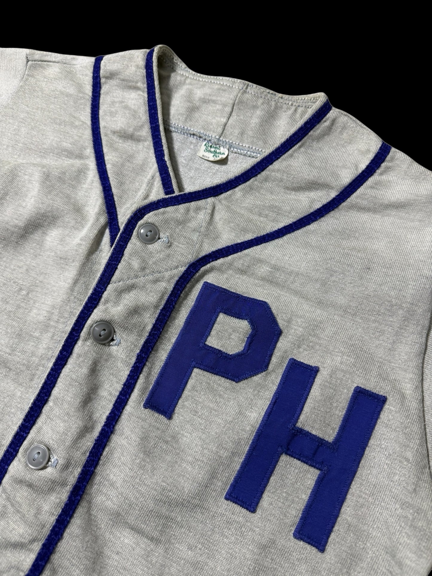 Vintage 1960s-70s PH Baseball Jersey Russell Southern Co