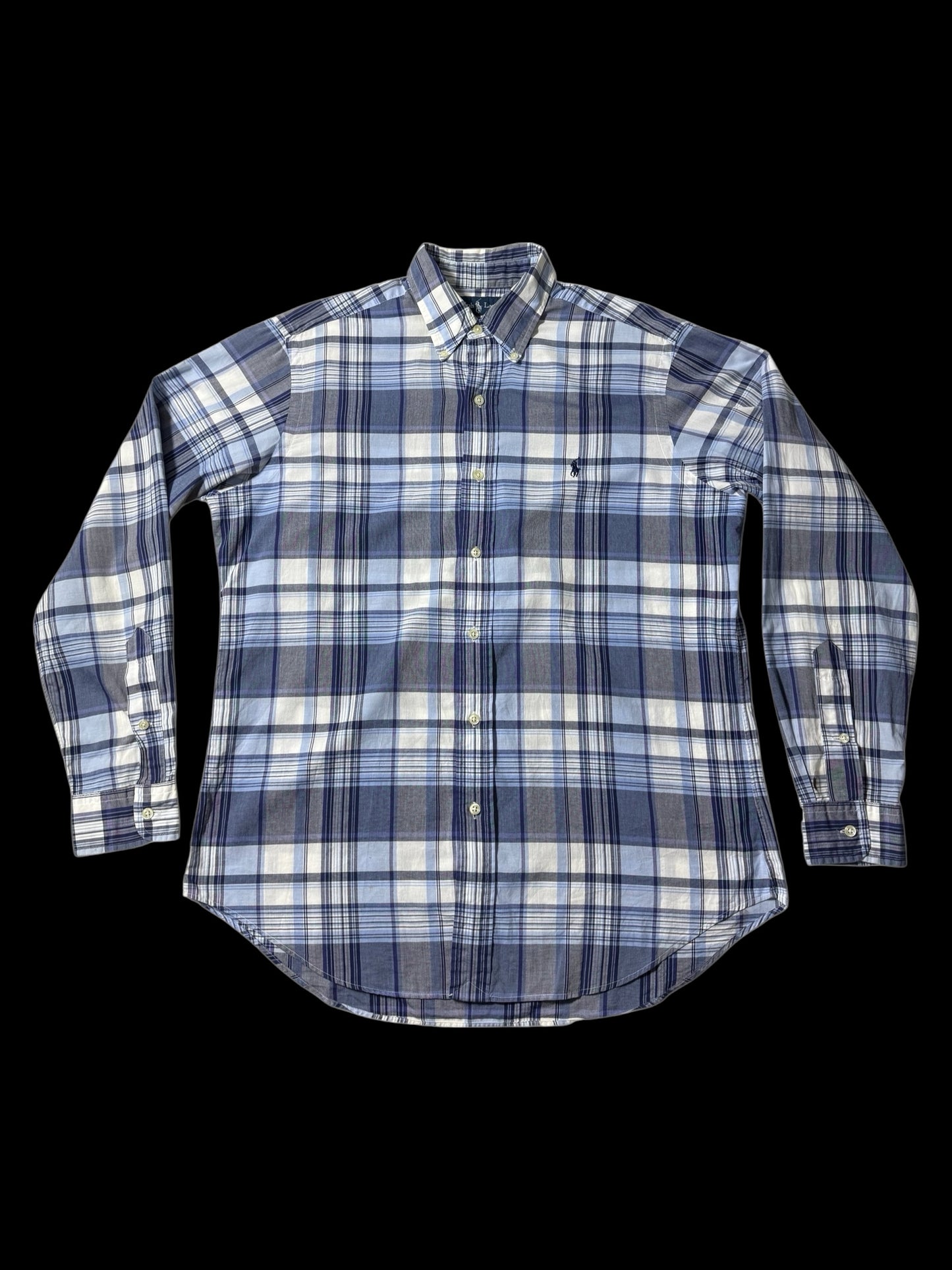 Vintage Ralph Lauren Plaid Button Down Shirt Classic Fit