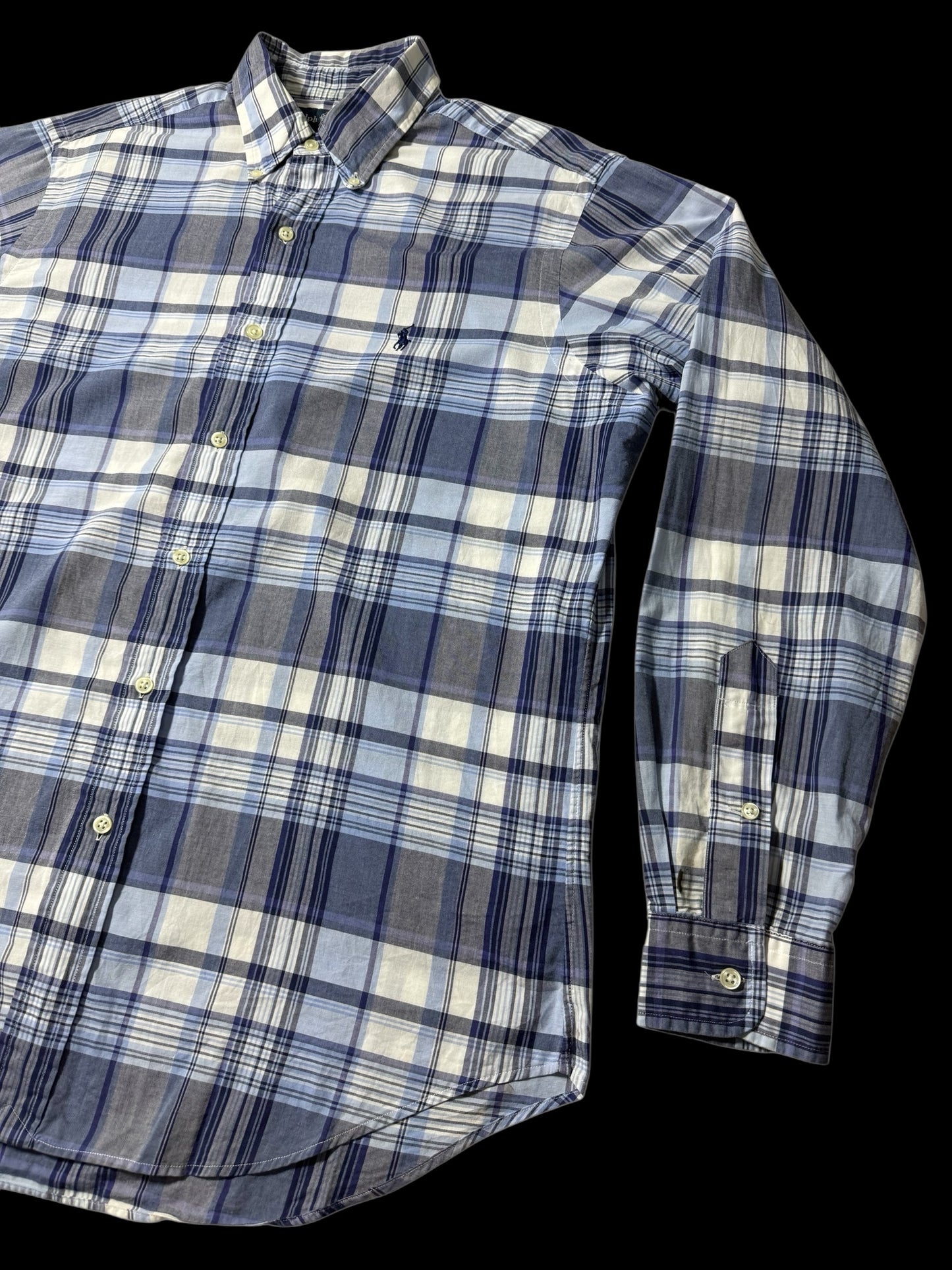 Vintage Ralph Lauren Plaid Button Down Shirt Classic Fit