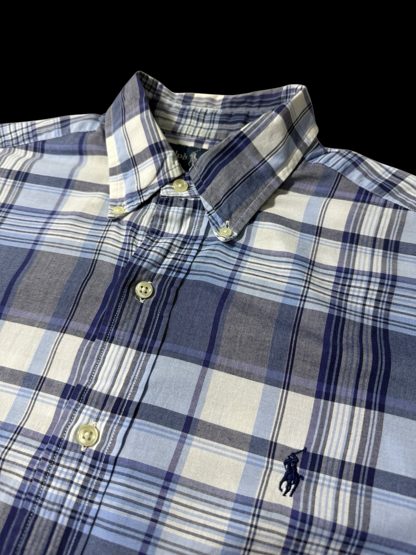 Vintage Ralph Lauren Plaid Button Down Shirt Classic Fit