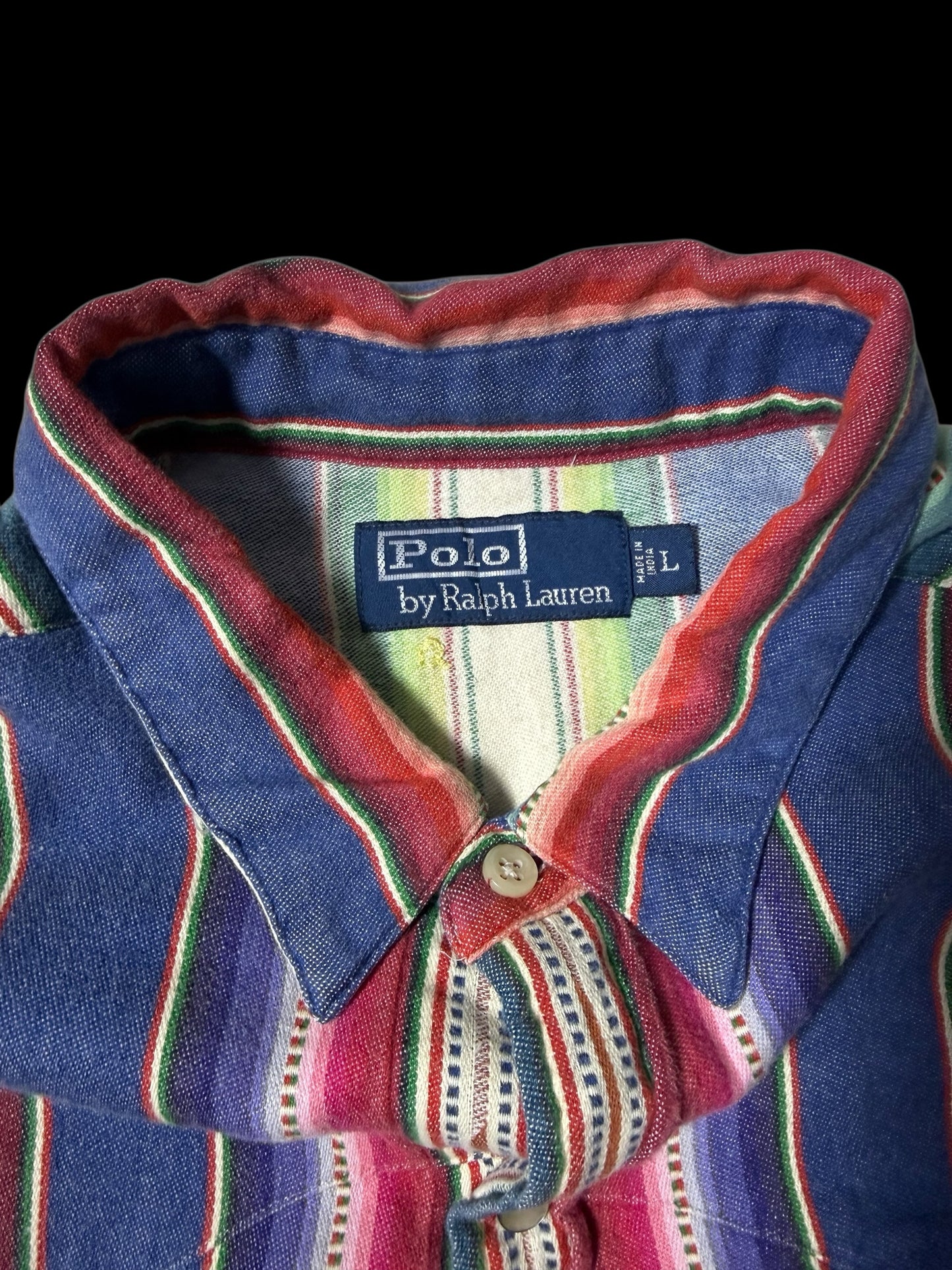 Vintage Polo Ralph Lauren Serape Stripe Western Shirt