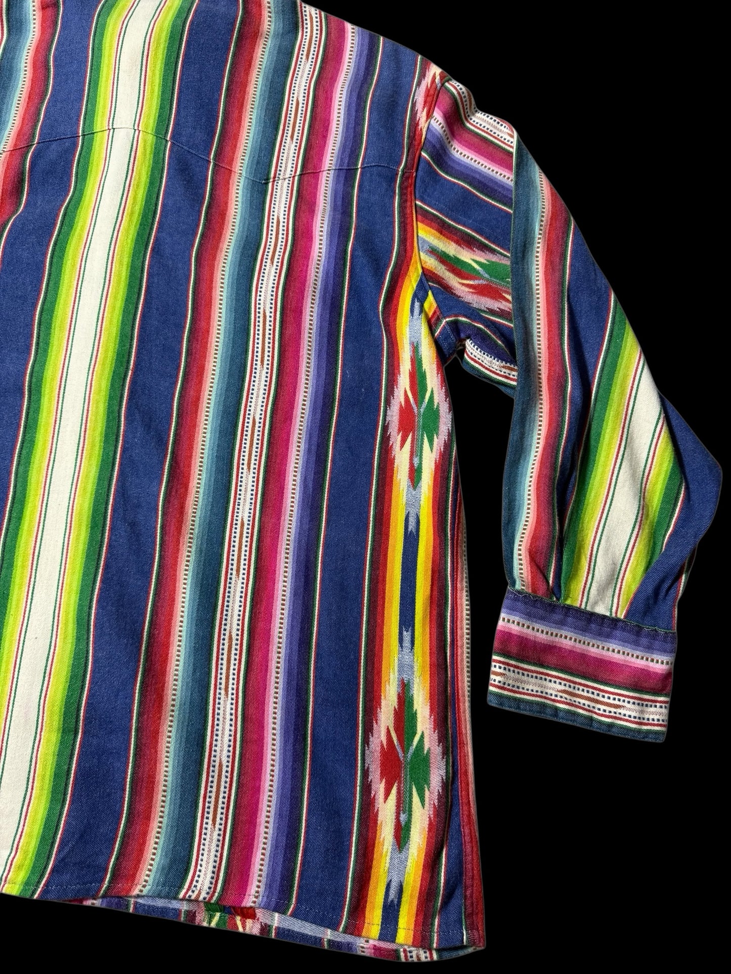 Vintage Polo Ralph Lauren Serape Stripe Western Shirt