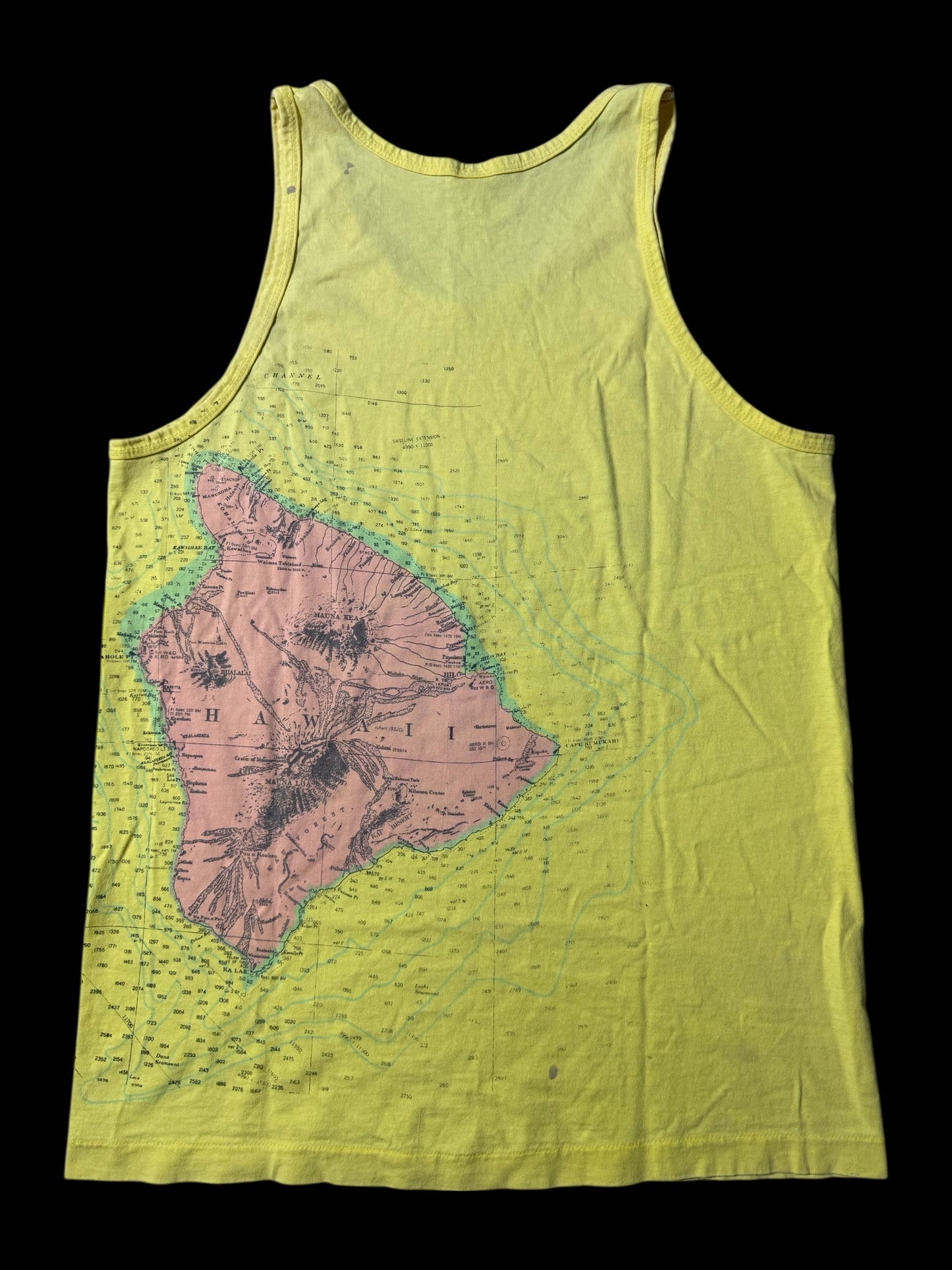 Vintage Hawaii Map Print Tank Top