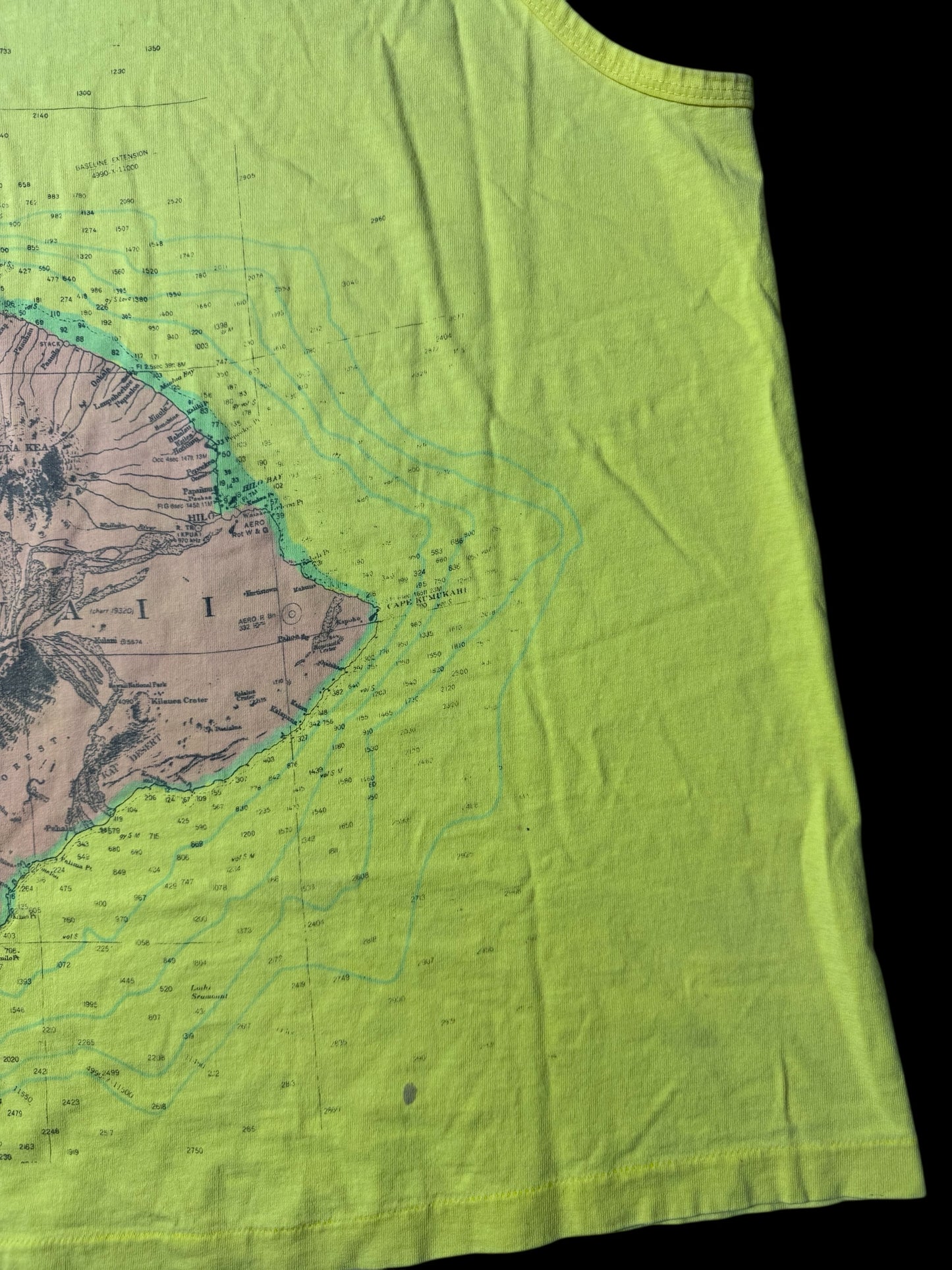 Vintage Hawaii Map Print Tank Top