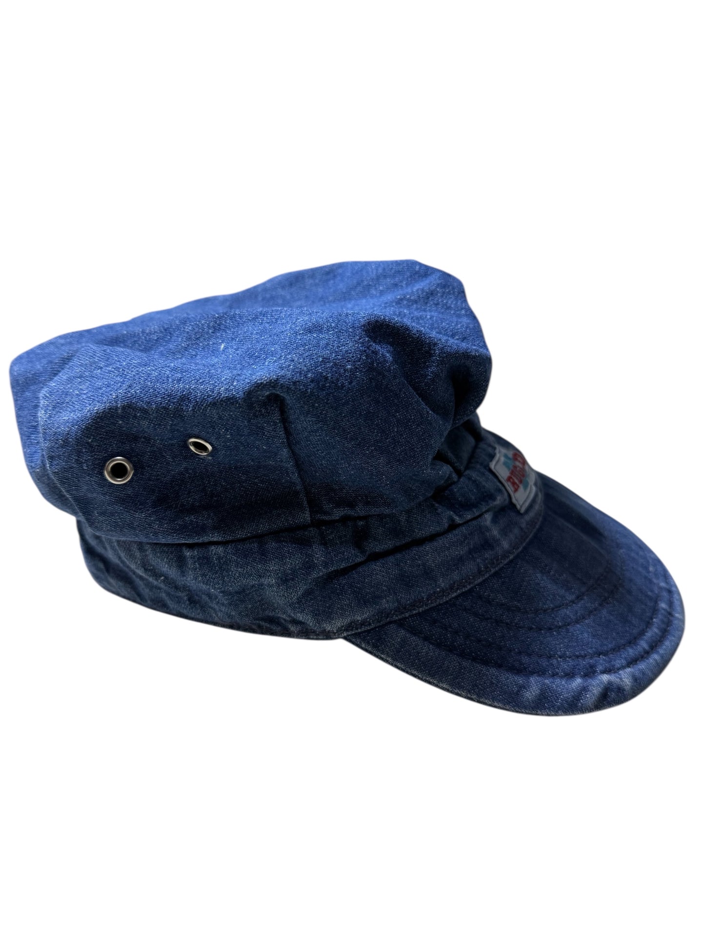 Vintage Union Made Denim Work Cap 1960s 1970s Rugged Workwear Hat