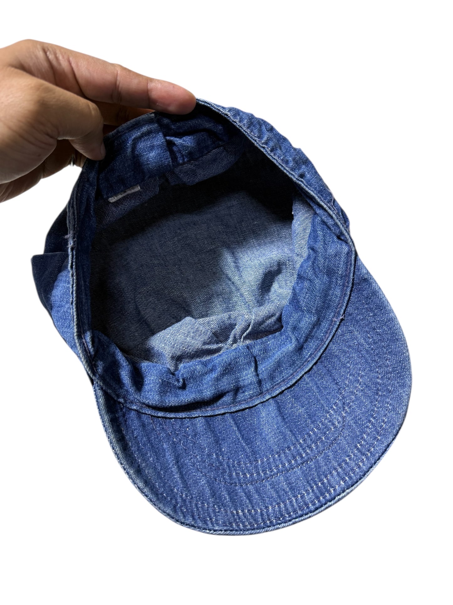 Vintage Union Made Denim Work Cap 1960s 1970s Rugged Workwear Hat