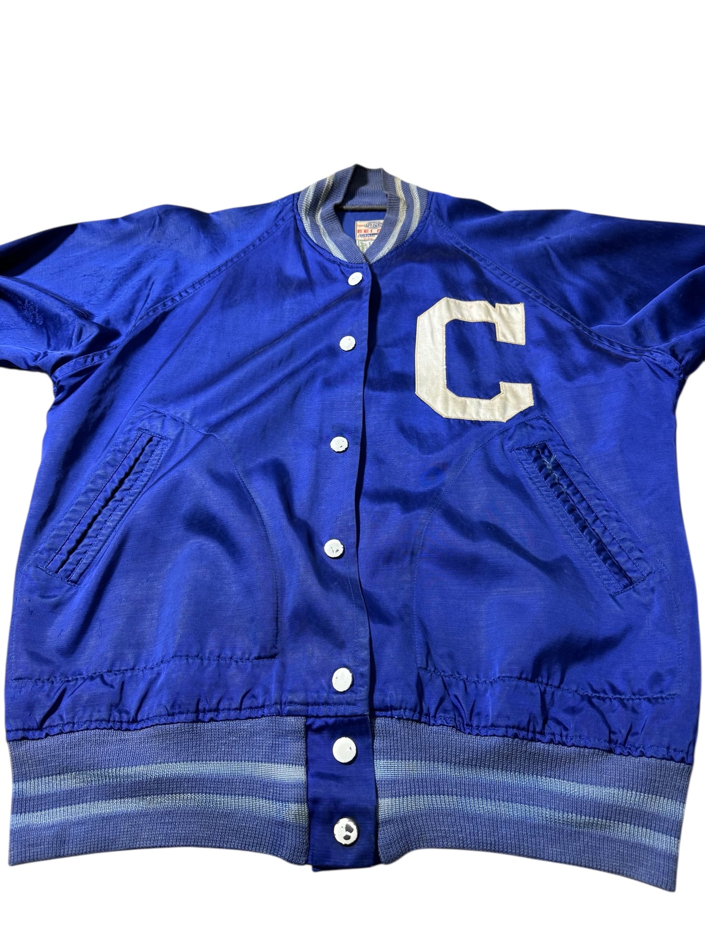 Vintage Felco Clearmont Varsity Jacket 1950s 1960s Rayon Baseball Jacket