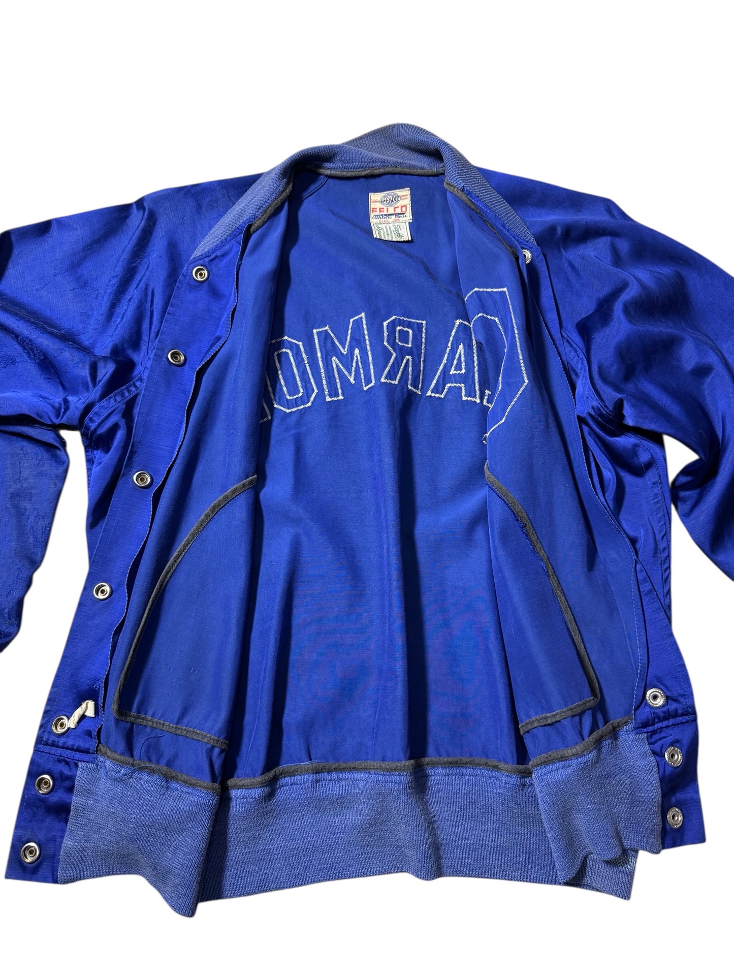 Vintage Felco Clearmont Varsity Jacket 1950s 1960s Rayon Baseball Jacket