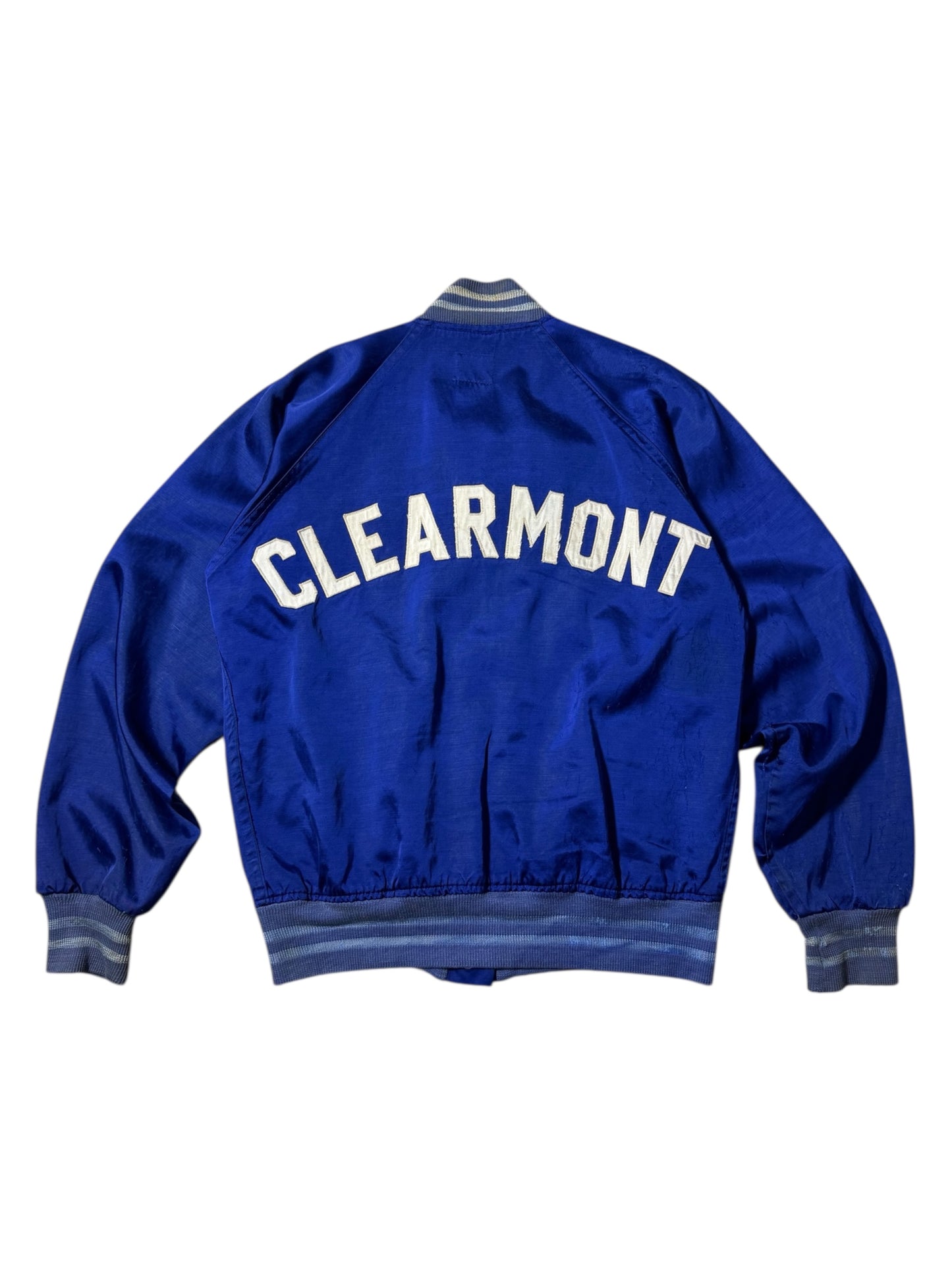 Vintage Felco Clearmont Varsity Jacket 1950s 1960s Rayon Baseball Jacket