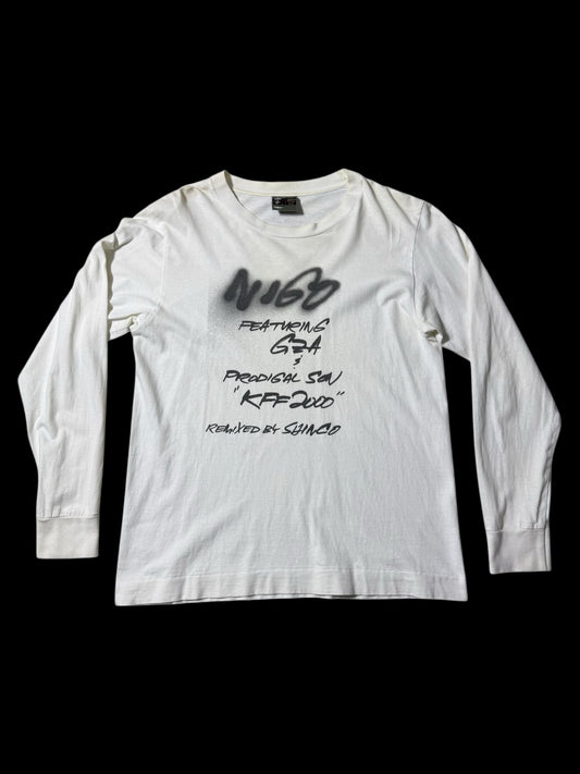 Vintage BAPE x Futura Long Sleeve T Shirt A Bathing Ape Japan