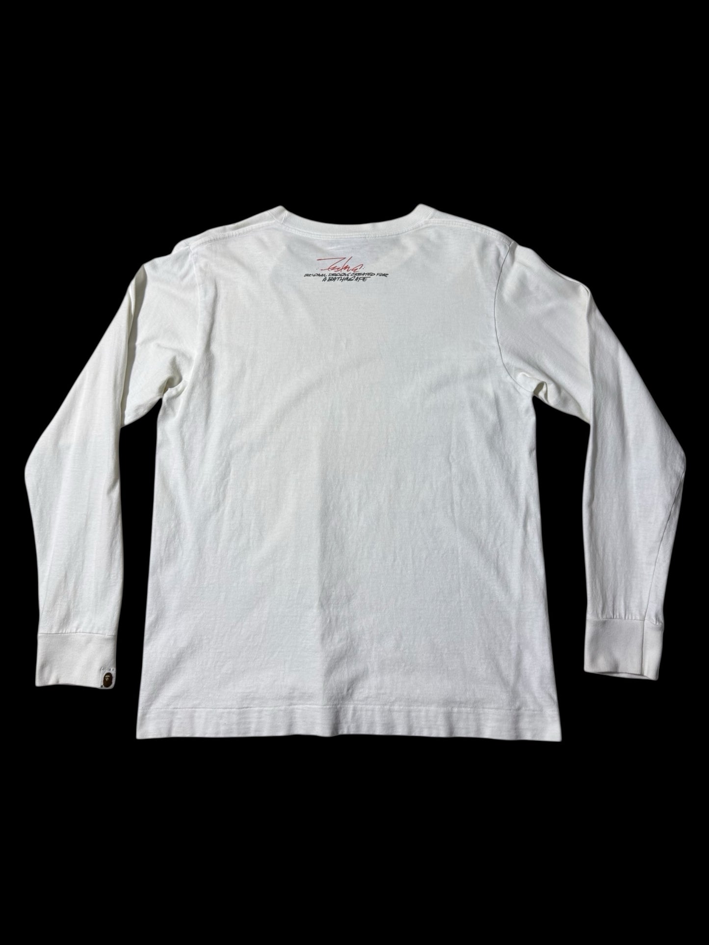 Vintage BAPE x Futura Long Sleeve T Shirt A Bathing Ape Japan