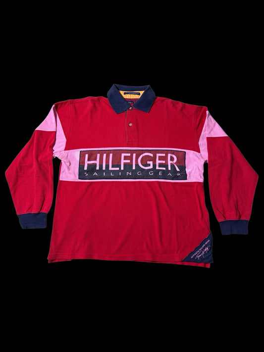 Vintage Tommy Hilfiger Sailing Gear Rugby Polo Shirt