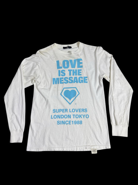 Vintage Super Lovers T-Shirt Love Is The Message Japan Streetwear