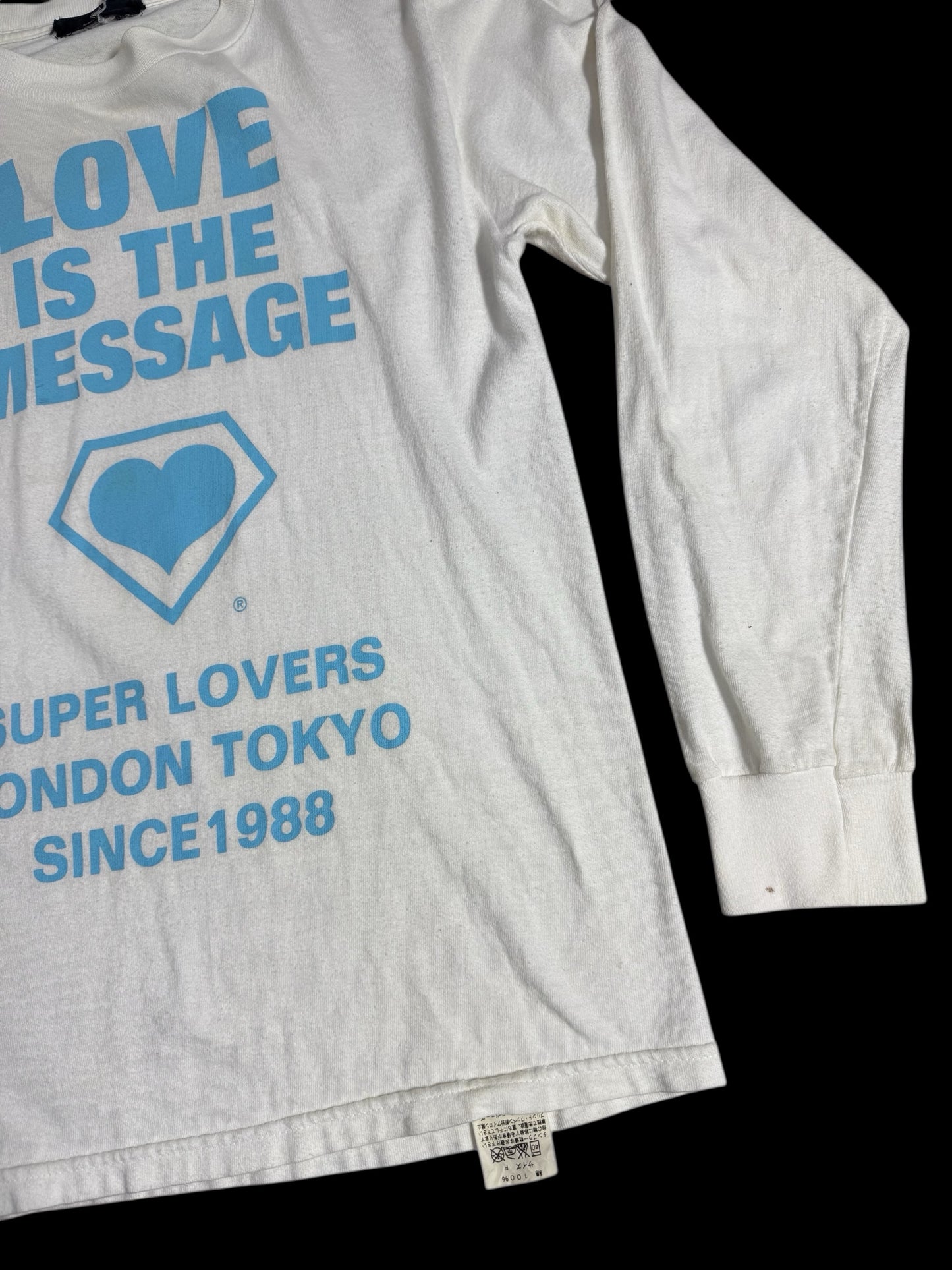 Vintage Super Lovers T-Shirt Love Is The Message Japan Streetwear