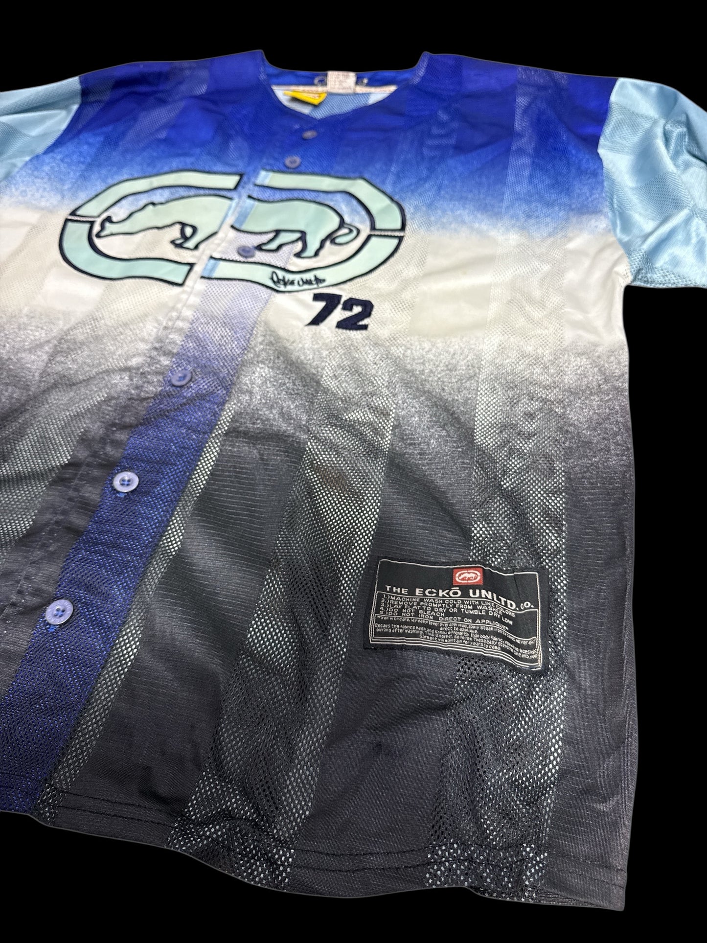 Vintage Y2K Ecko Unltd Baseball Jersey XXL Mesh Hip Hop Streetwear
