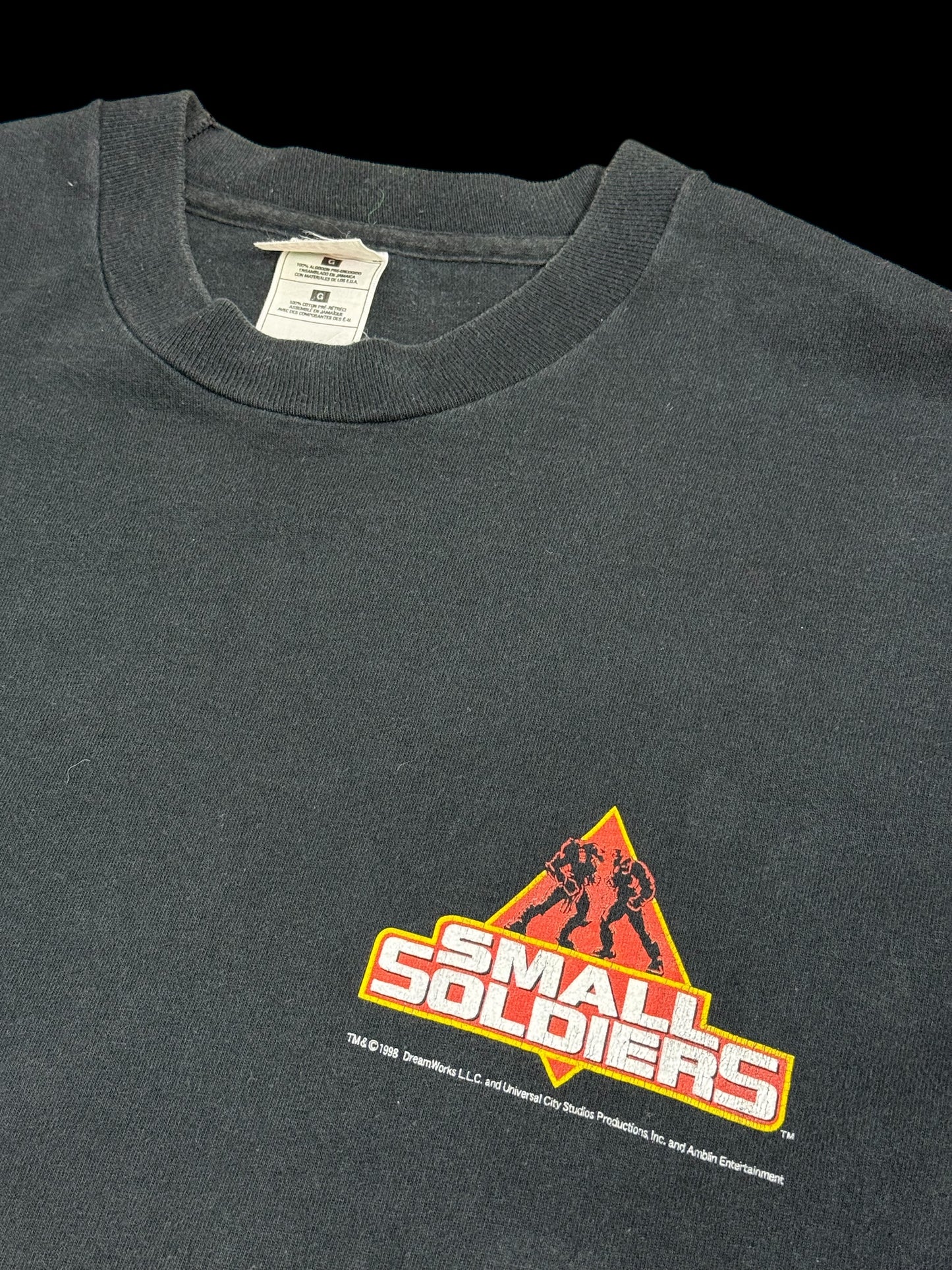 Vintage 1998 Small Soldiers Promo Movie T-Shirt DreamWorks Universal Tee