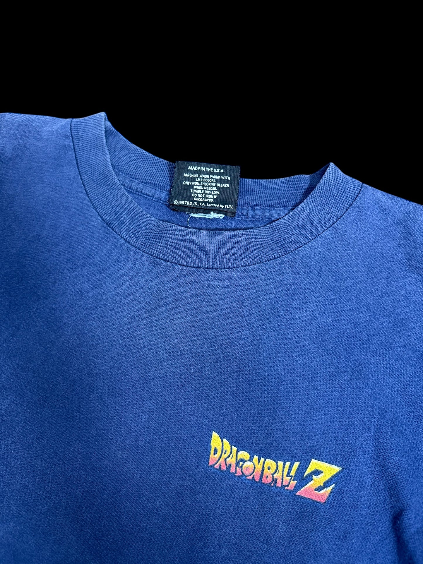 Vintage Dragon Ball Z Group Back Print T Shirt Goku Vegeta Trunks 1990s