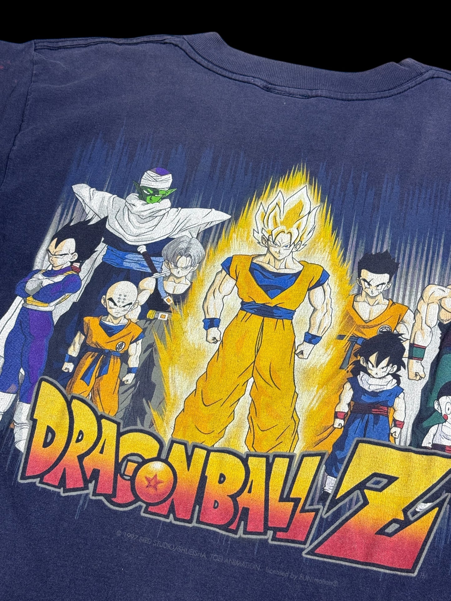 Vintage Dragon Ball Z Group Back Print T Shirt Goku Vegeta Trunks 1990s