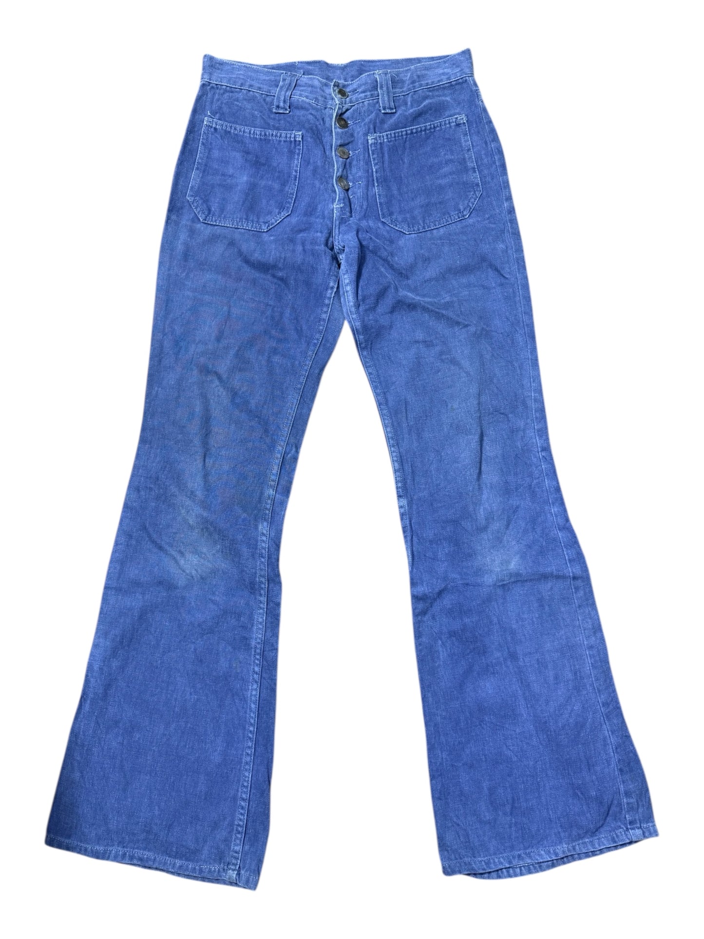 Vintage 1960s-70s Levis Big E Denim Jeans Blue Button Fly USA