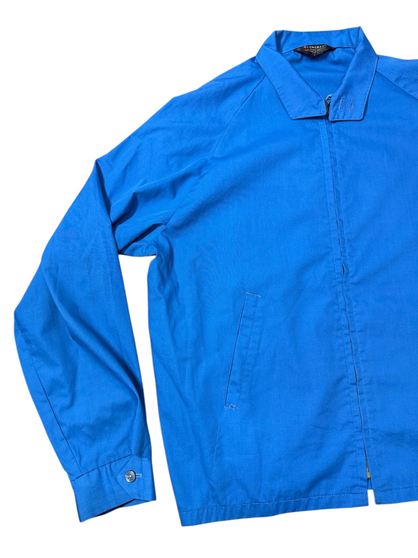Vintage 1960s–70s Towncraft Penn-Prest Blue Zip Jacket