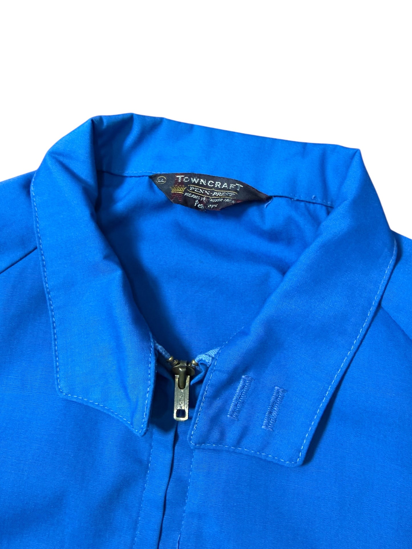 Vintage 1960s–70s Towncraft Penn-Prest Blue Zip Jacket