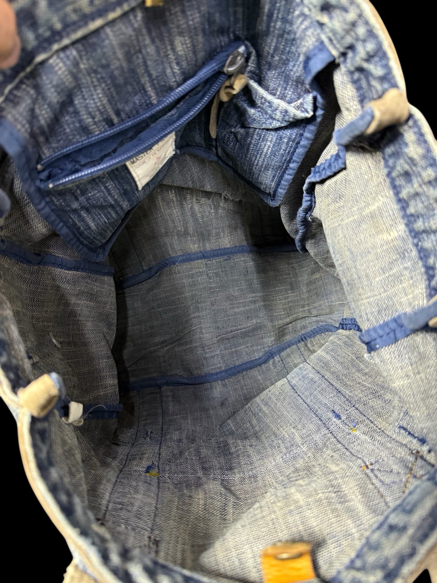 Master-Piece Japan Denim Suede Tote Bag