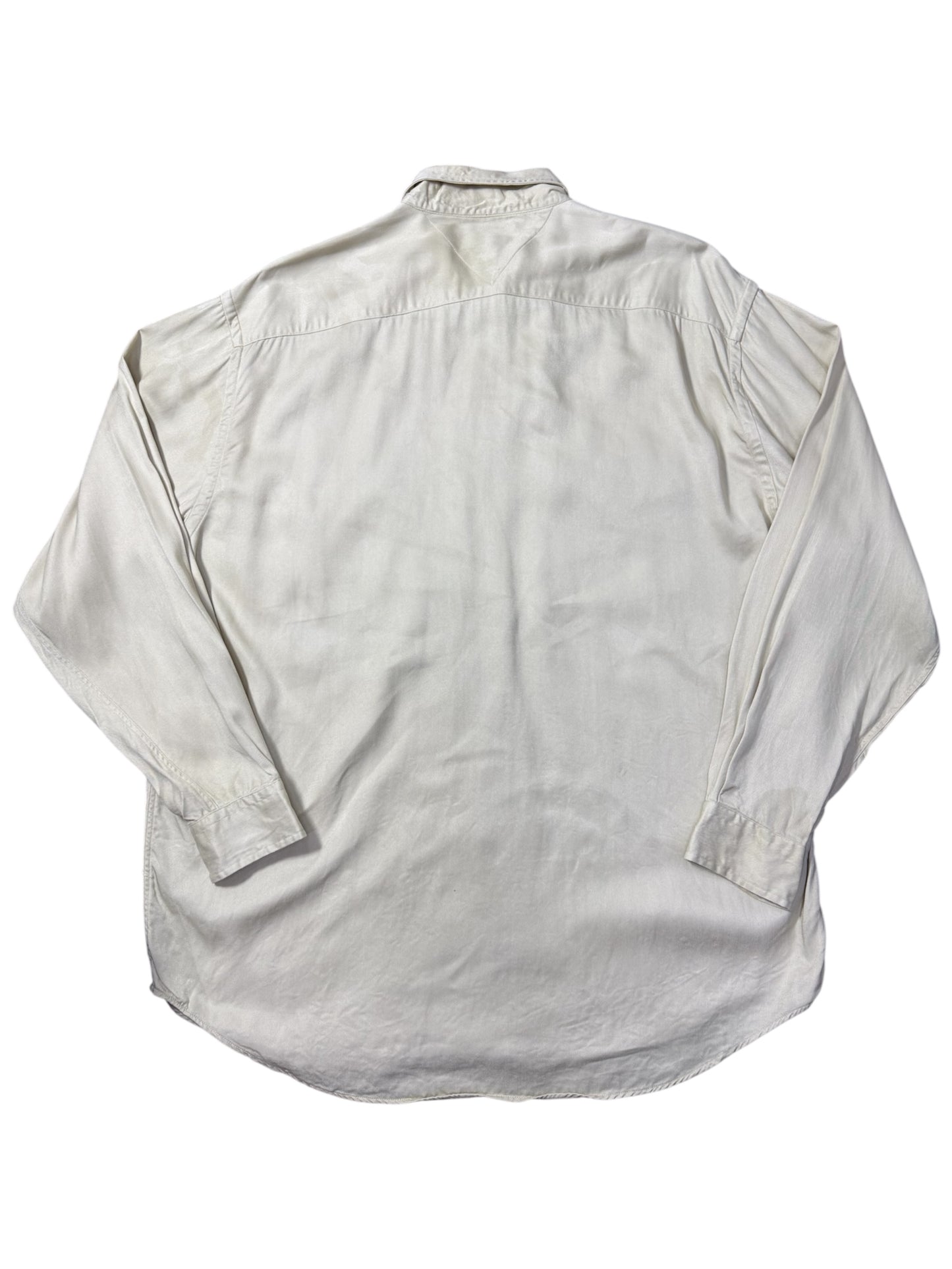 Vintage 90s Tommy Hilfiger Rayon Work Shirt