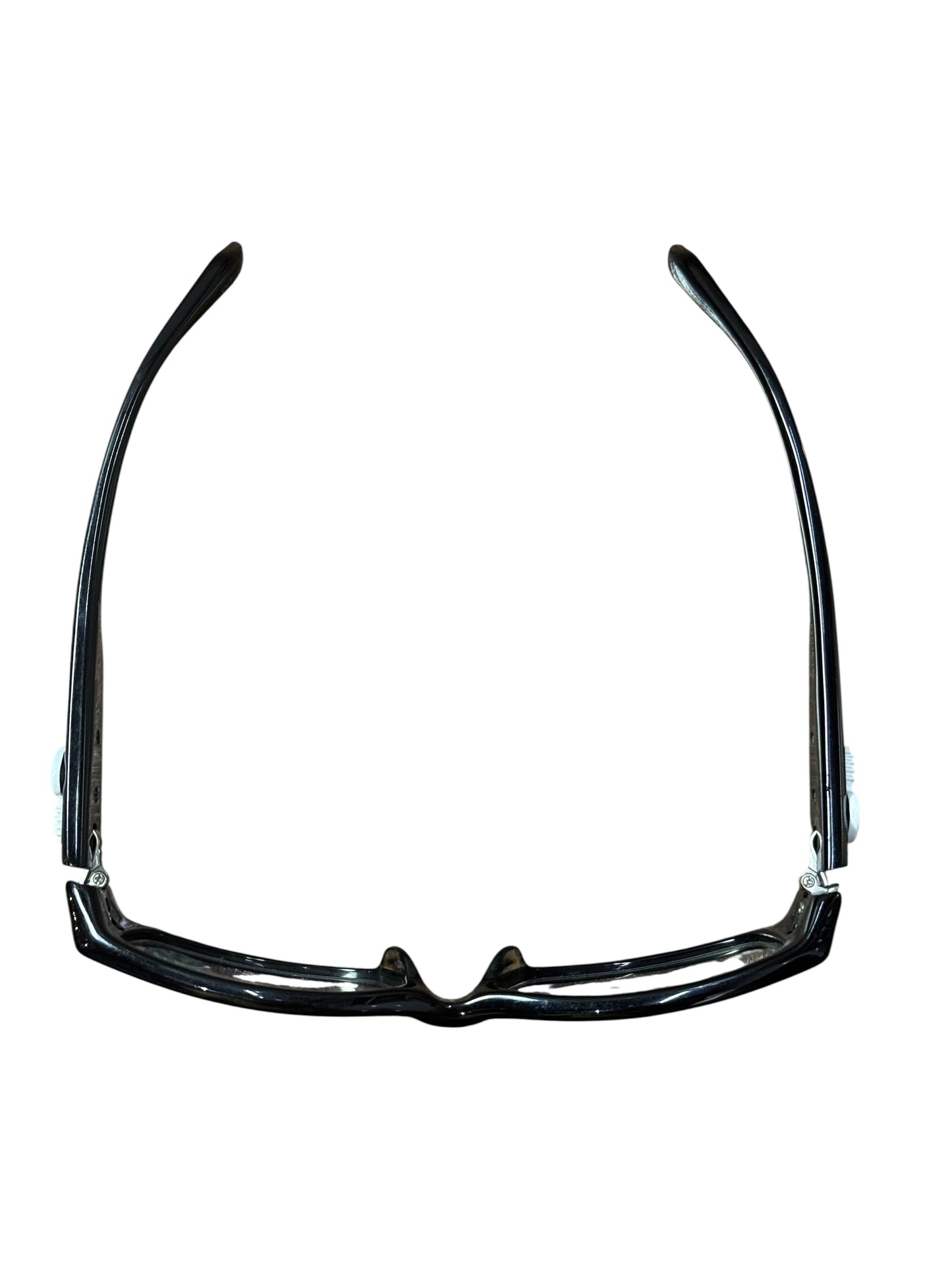 Vintage Y2K Evisu Eyeglasses Frame Slim Rectangle Black