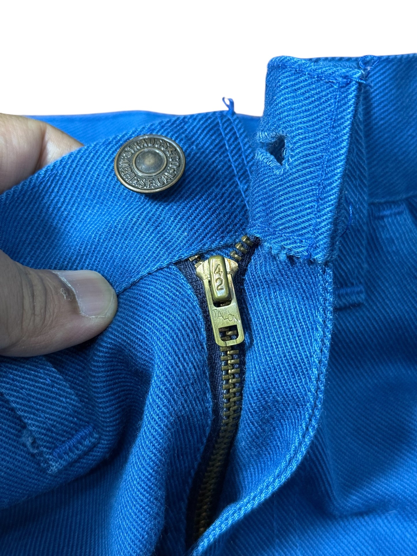 Vintage 1960s-70s Levis Big E Blue Sta-Prest Style Pants