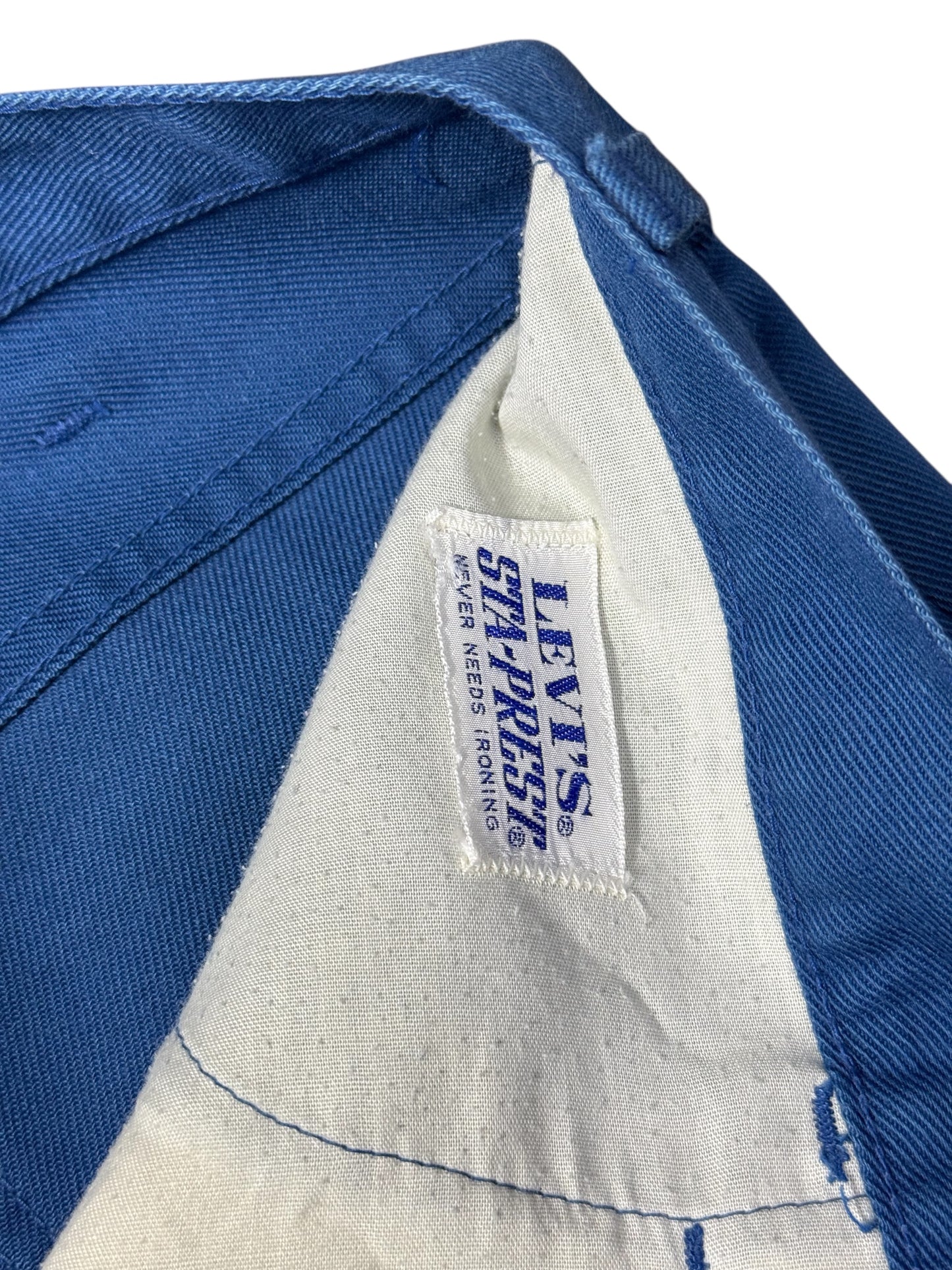 Vintage 1960s-70s Levis Big E Blue Sta-Prest Style Pants