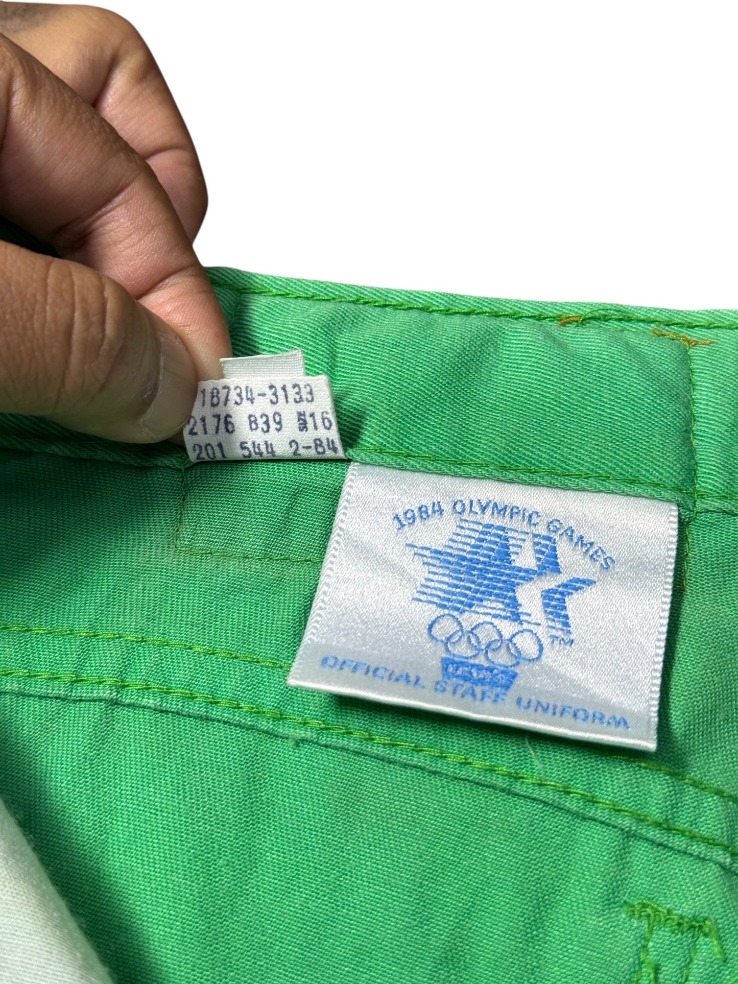 Vintage Levis Green Pants 1984 Olympic Games Official Staff Uniform