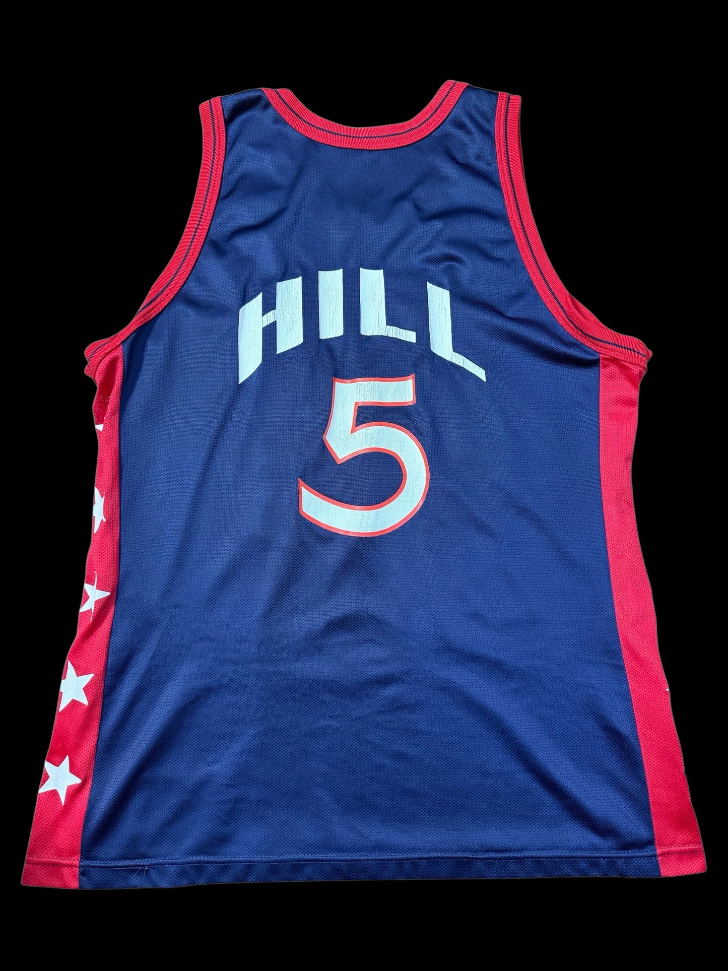 Vintage 1990s Champion USA Basketball Jersey #5 Grant Hill