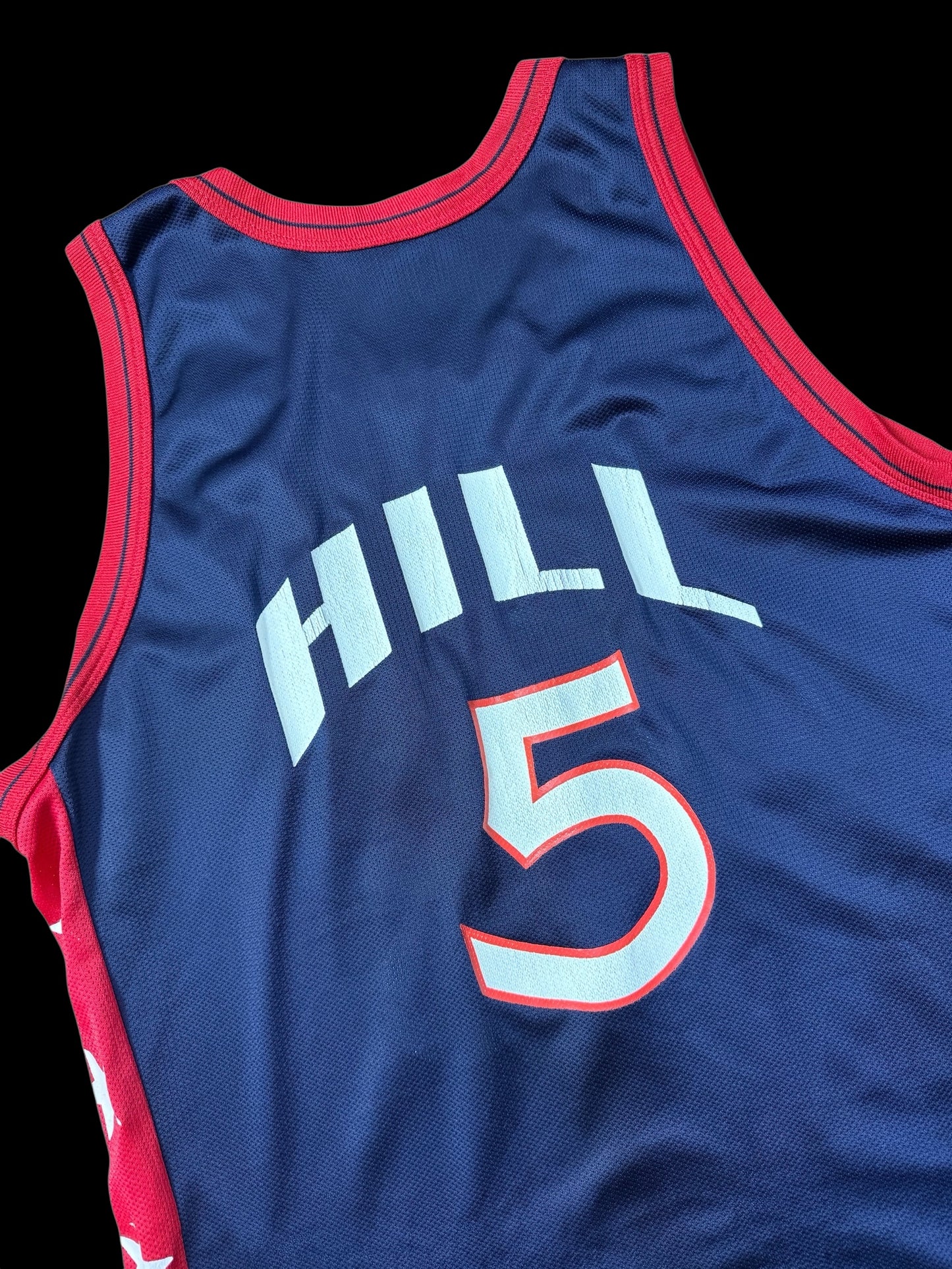 Vintage 1990s Champion USA Basketball Jersey #5 Grant Hill
