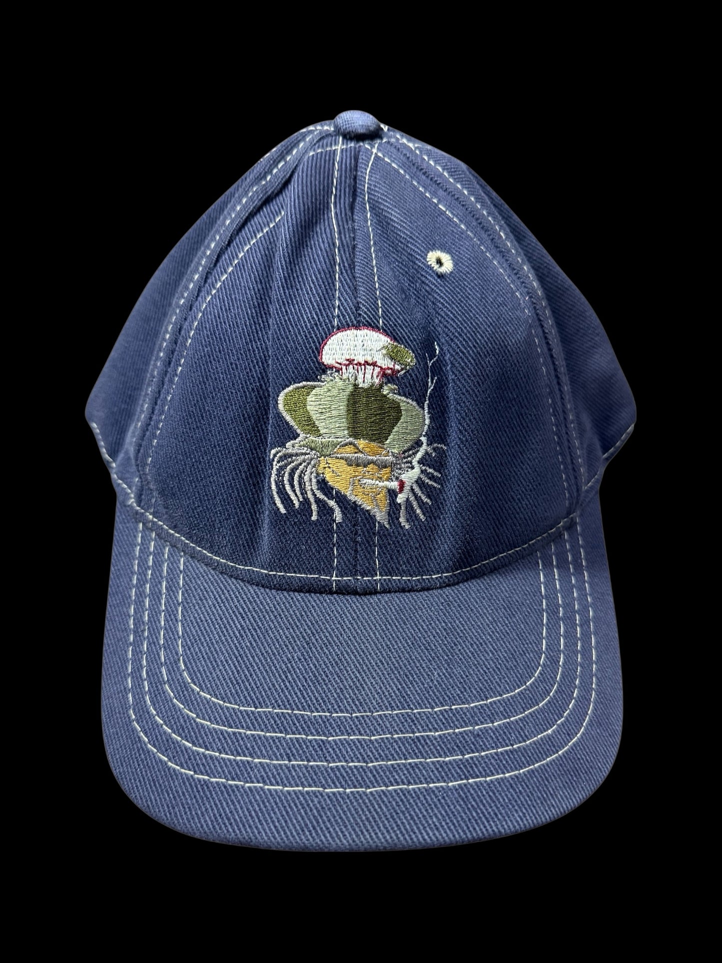 Vintage 1990s KIK WEAR Mushroom Embroidered Snapback Cap