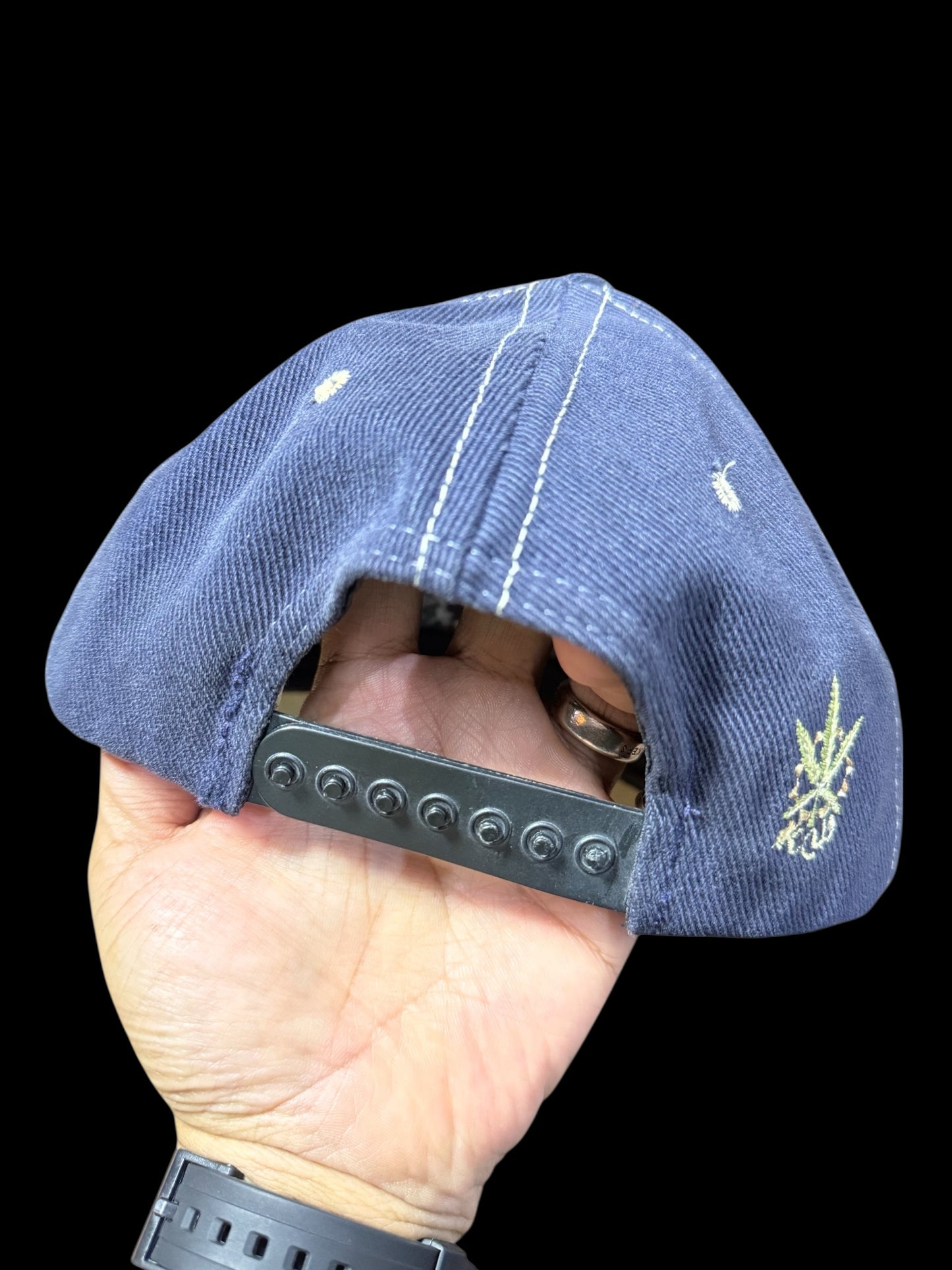 Vintage 1990s KIK WEAR Mushroom Embroidered Snapback Cap