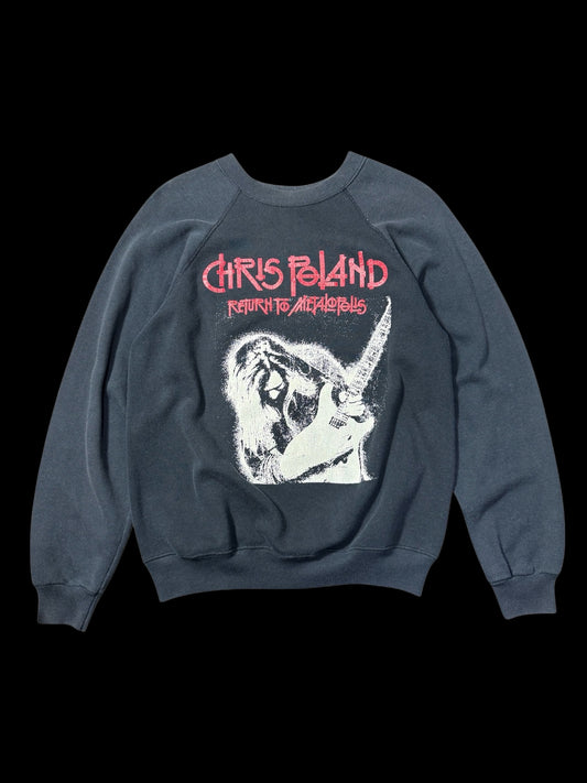 Vintage Chris Poland “Return to Metalopolis” Sweatshirt Hanes USA Made