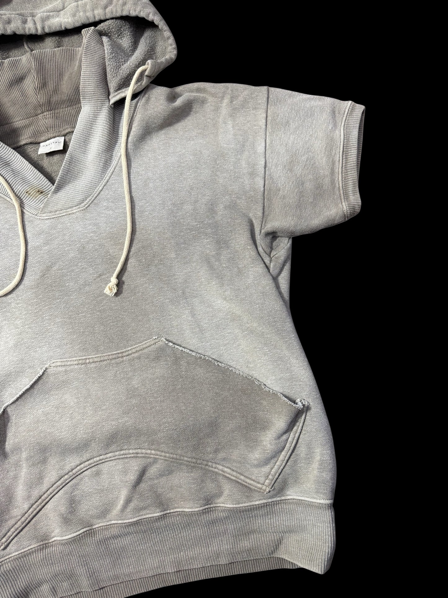 Kapital Afterhood Short Sleeve Hoodie Made in Japan Sweatshirt