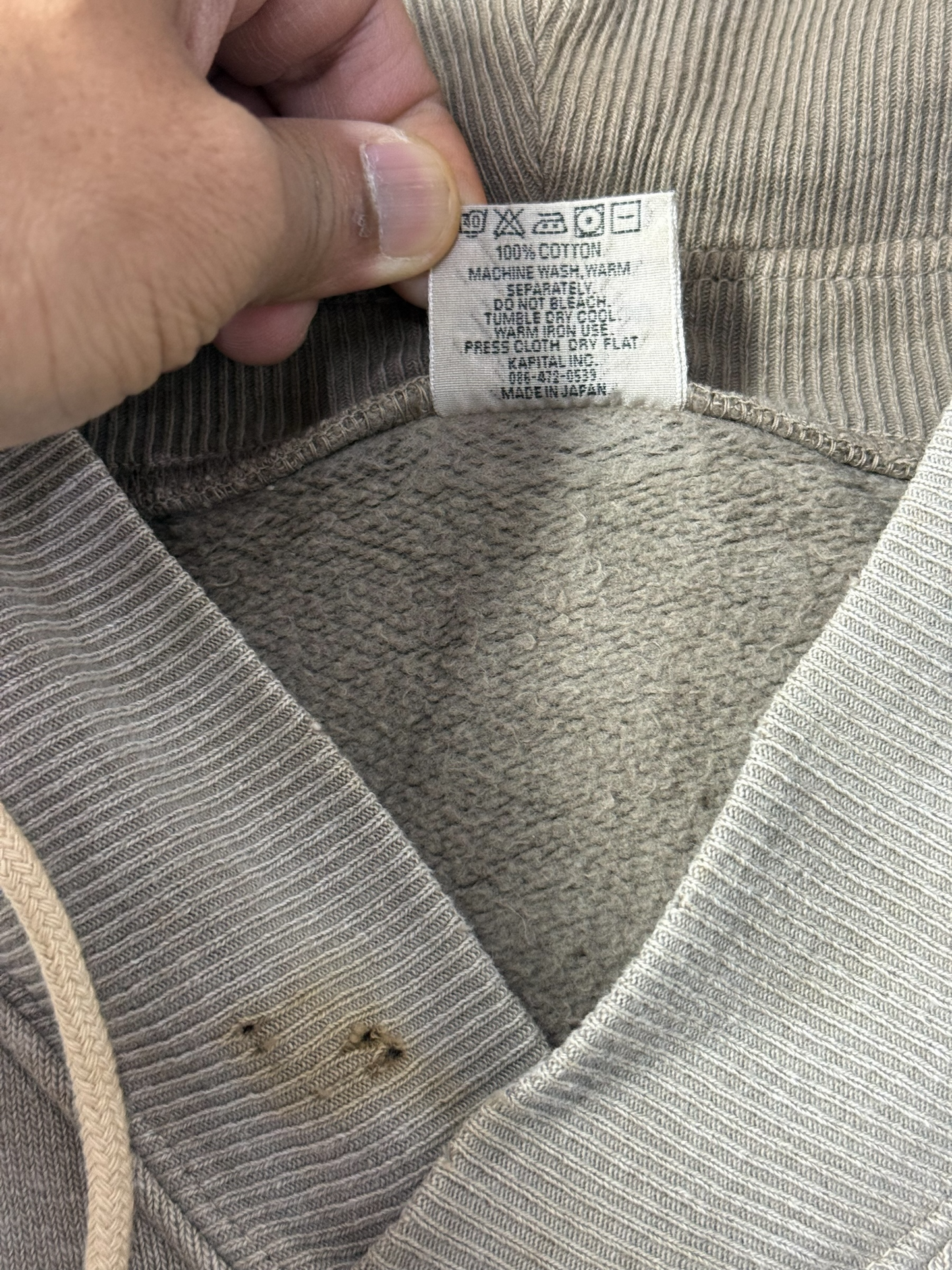 Kapital Afterhood Short Sleeve Hoodie Made in Japan Sweatshirt