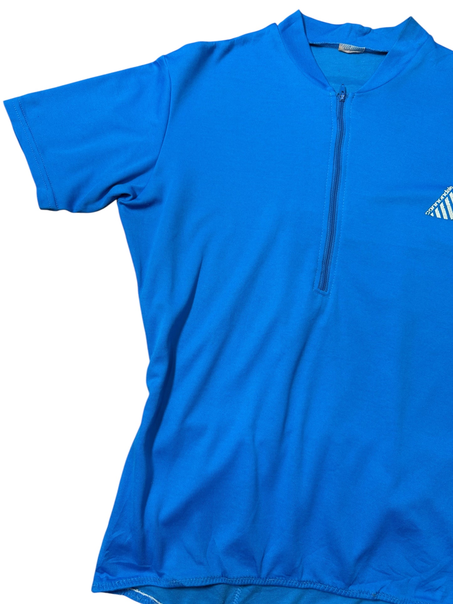 Vintage Cannondale Cycling Jersey Blue Half Zip USA Made