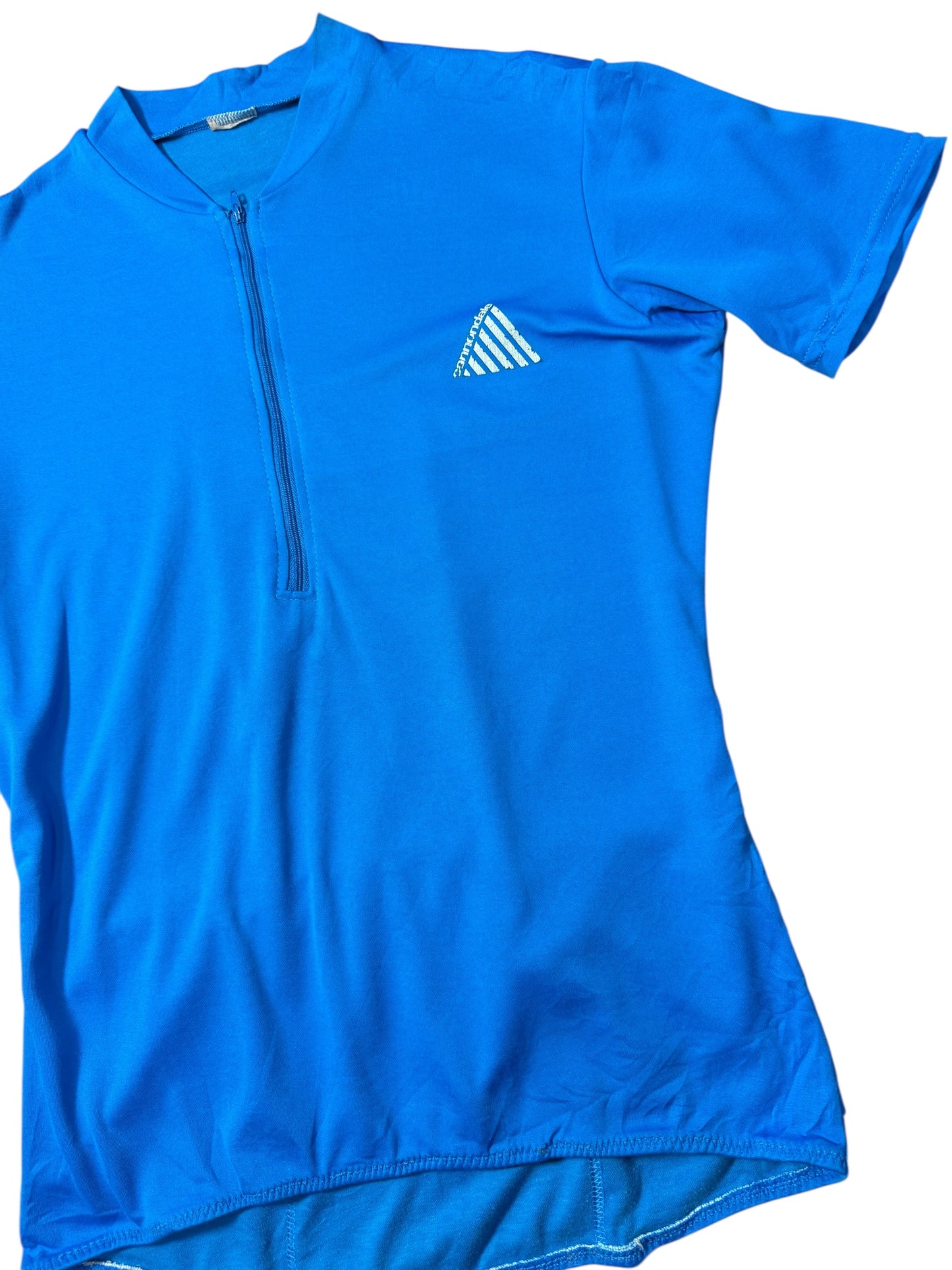 Vintage Cannondale Cycling Jersey Blue Half Zip USA Made