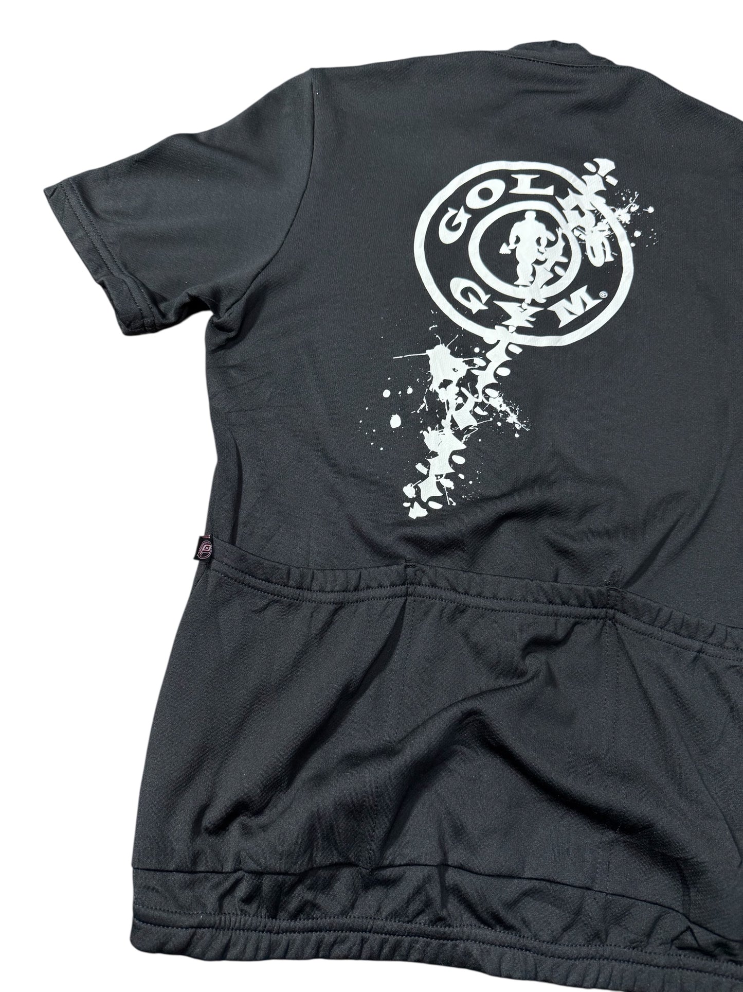 Vintage Gold’s Gym Ride for a Cure Women’s Cycling Jersey Half Zip USA