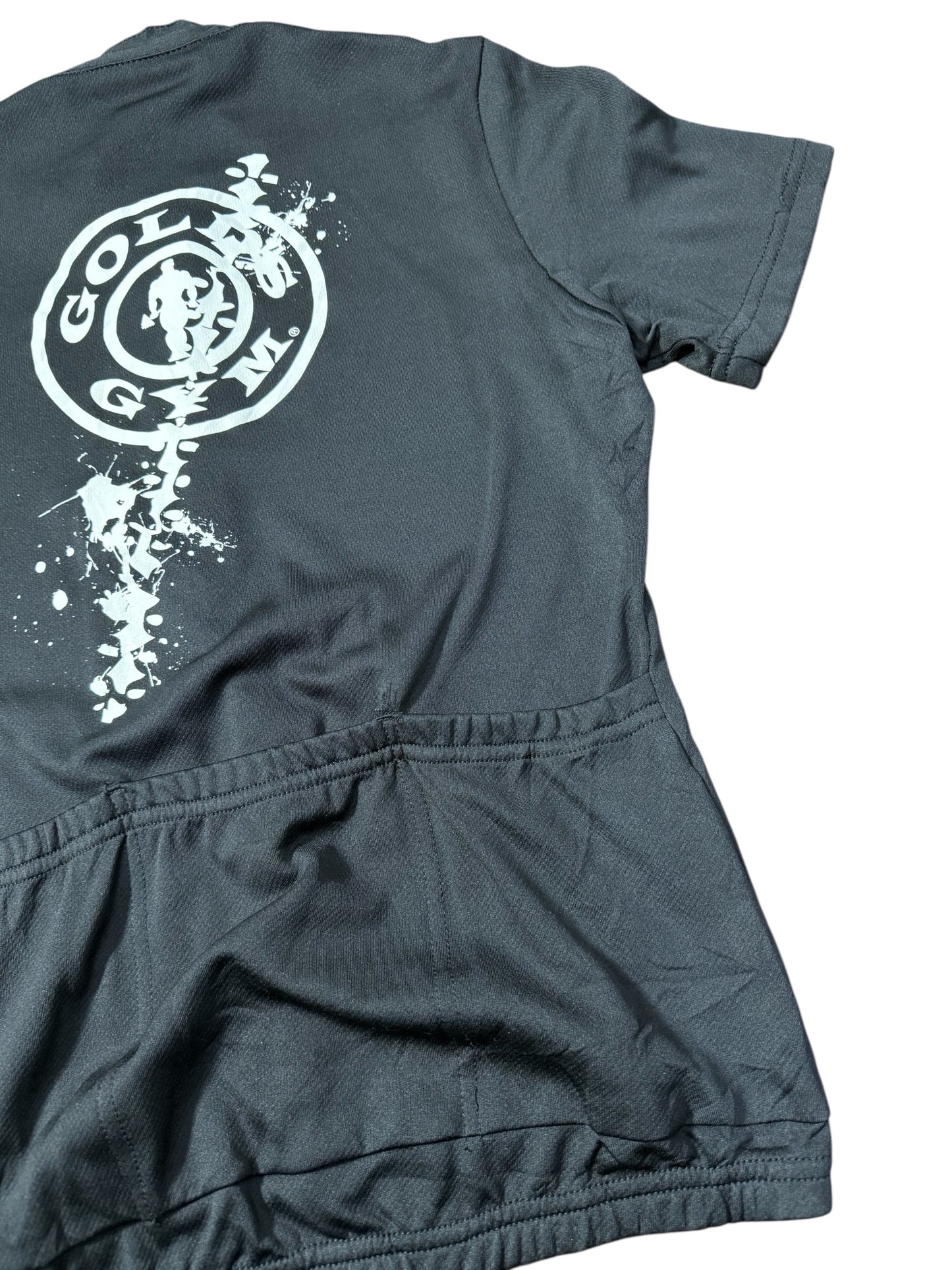 Vintage Gold’s Gym Ride for a Cure Women’s Cycling Jersey Half Zip USA