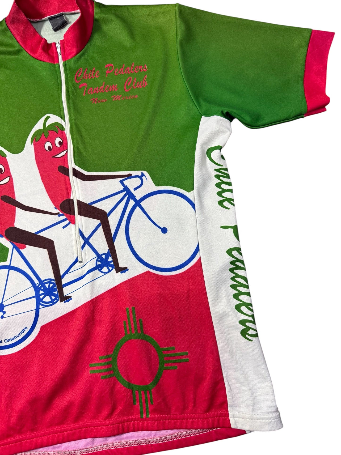 Vintage Cycling Jersey Chile Pedalers Tandem Club New Mexico 1994 Graphic