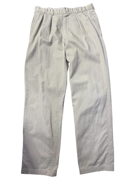 Vintage 1970s Unbranded Chino Pants Talon Zipper Classic Ivy Workwear