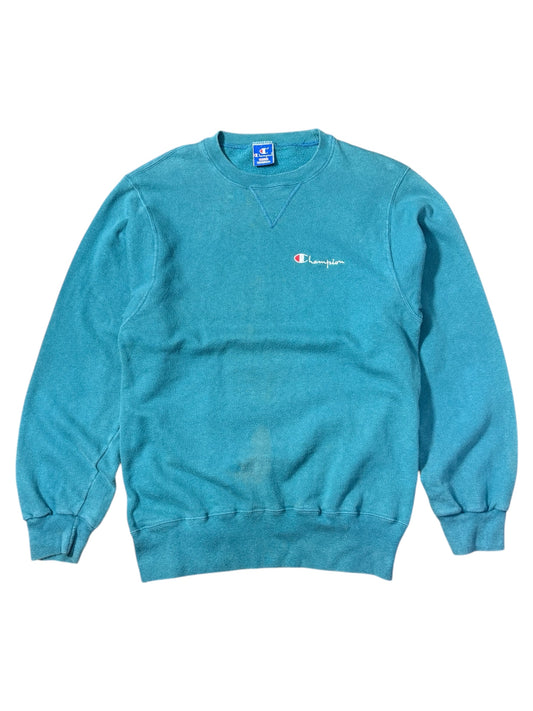 Vintage Champion Crewneck Sweatshirt Made in USA Teal Blue